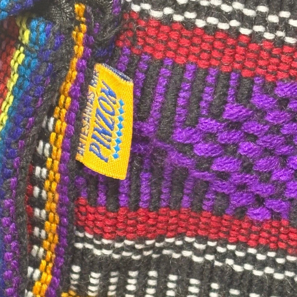 Pinzon Mini Backpack Unisex Small Multicolor Excellent Woven Boho Rucksack